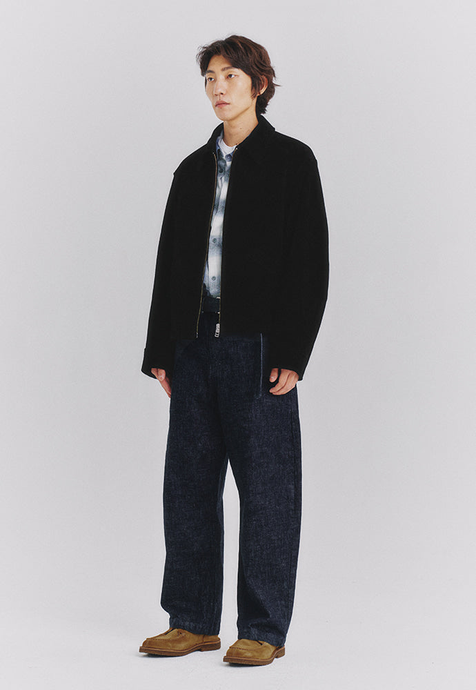 Art if acts - Belted Wide Denim Pants (Indigo) product image 4 | TRAB K-Fashion Australia