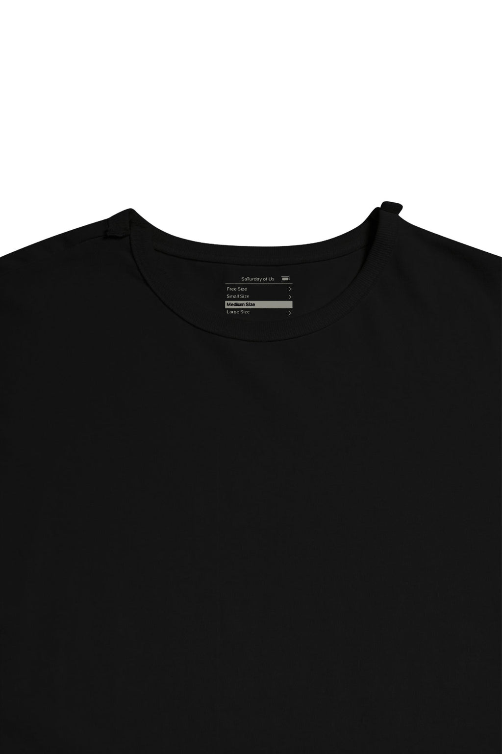 STU - Overlap Crop T-shirt (Black) product image 18 | TRAB K-Fashion Australia