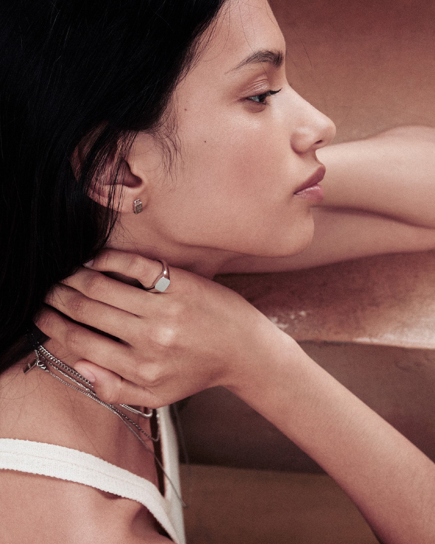 Numbering - Square Signet Pinky Ring #8523 product image 1 | TRAB K-Fashion Australia