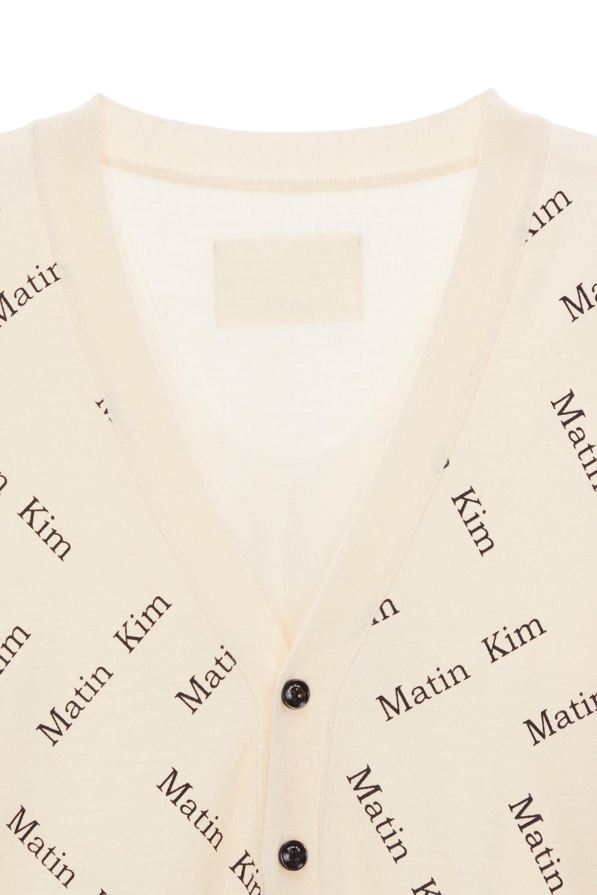 Matin Kim - Matin Zigzag Print Cardigan (Ivory) product image 3 | TRAB K-Fashion Australia