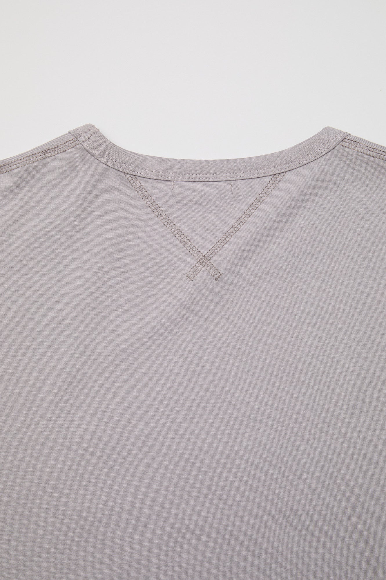 Coor - Chain Stitch Pointed Crop T-Shirt (Light Purple) product image 6 | TRAB K-Fashion Australia