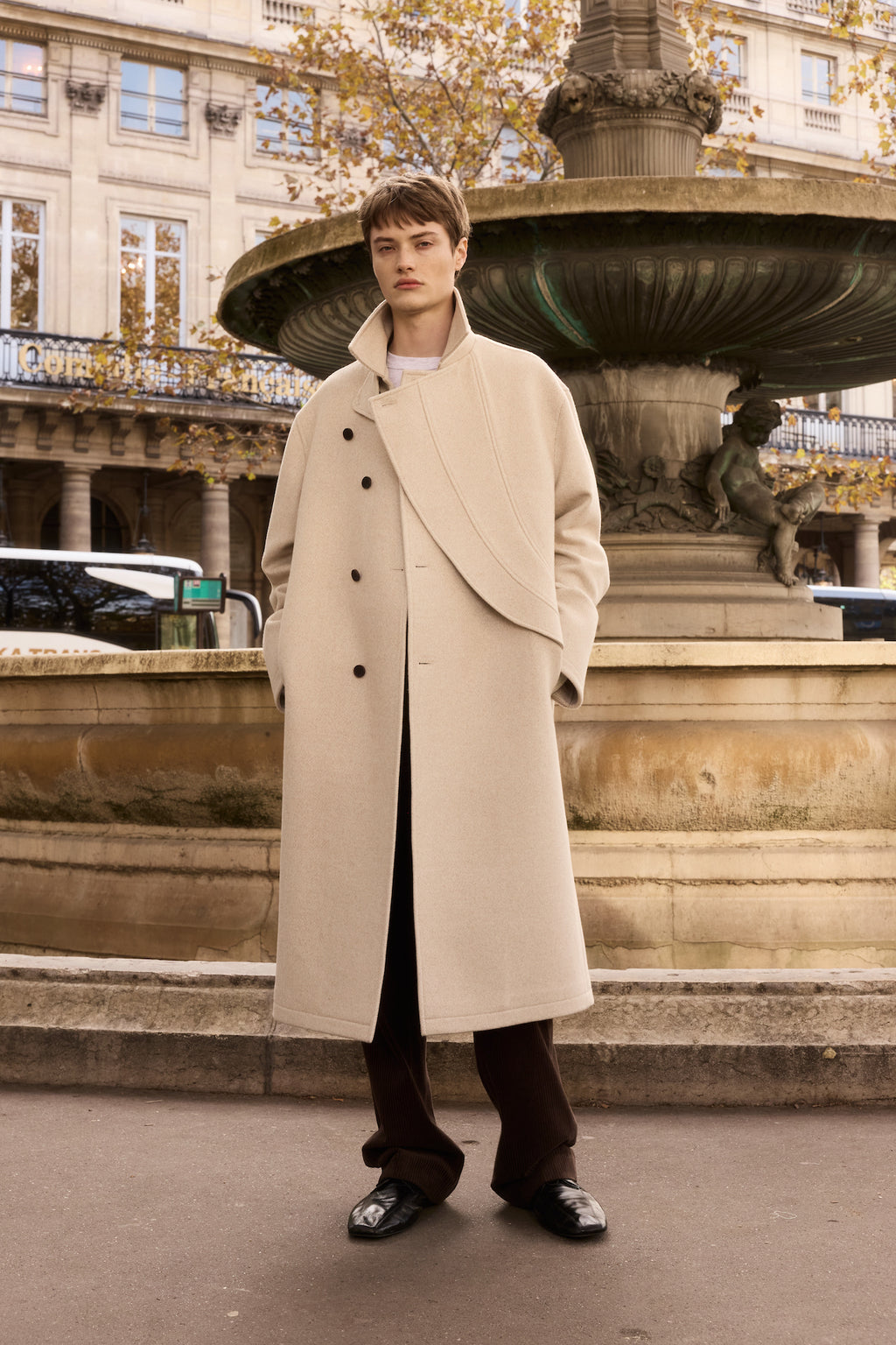 STU - Waist Strap Pants In Dark (Brown) product image 7 | TRAB K-Fashion Australia