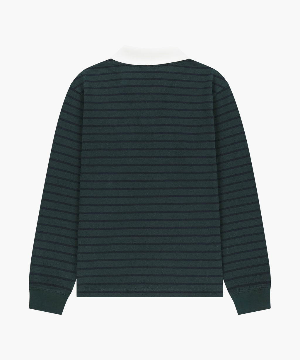 Marithe & Francois Girbaud - Collar Pique Long Sleeve Tee (Stripe) product image 6 | TRAB K-Fashion Australia