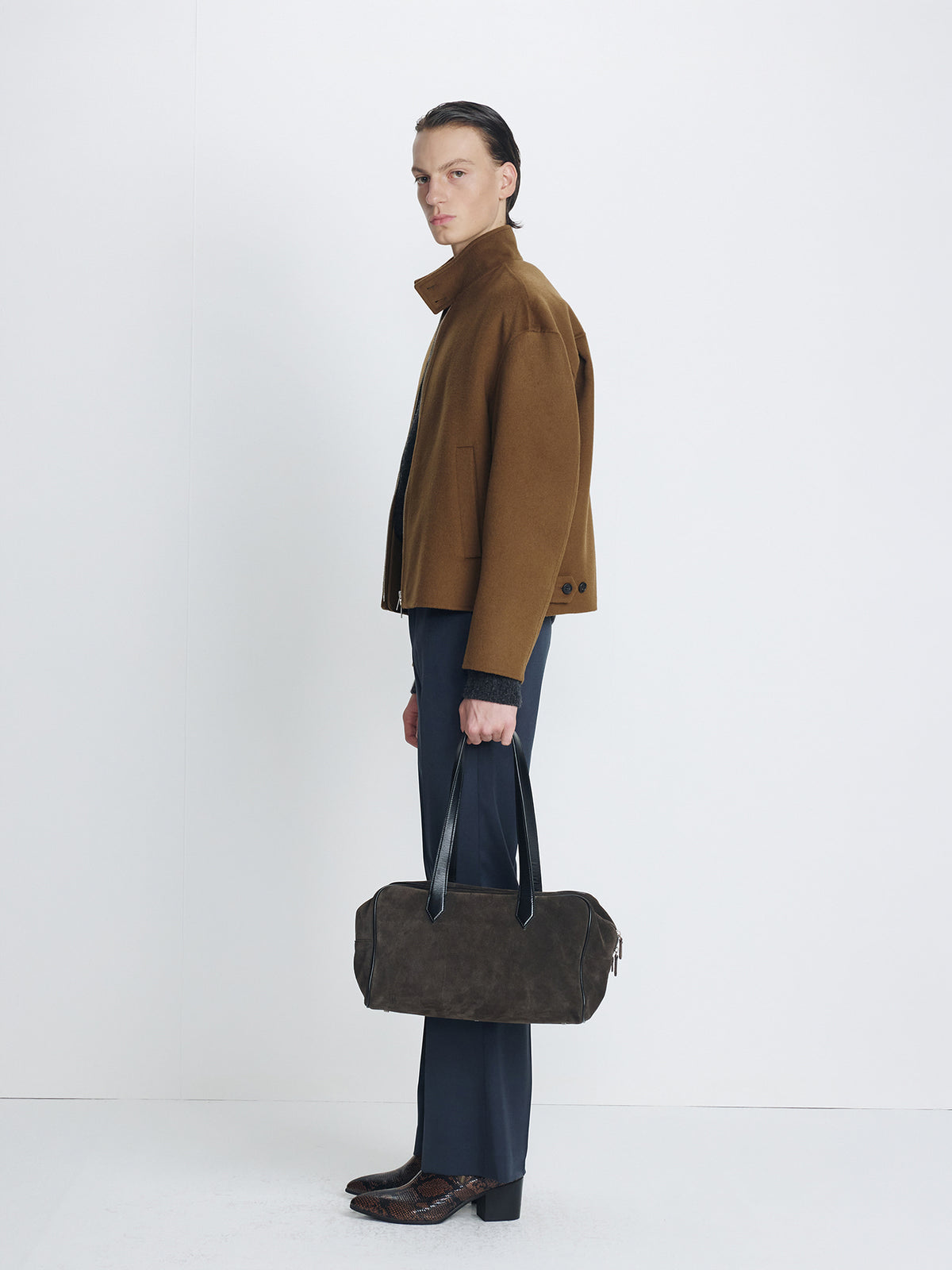 Tonywack - Wool And Cashmere Handmade Harrington (Oak) product image 2 | TRAB K-Fashion Australia