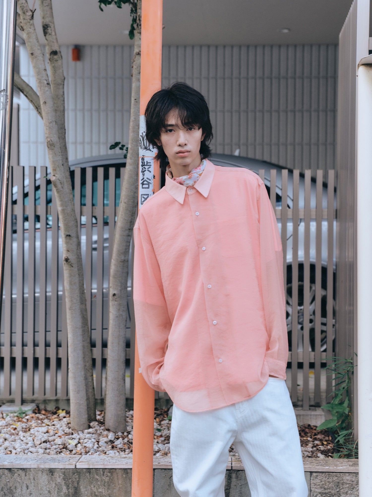 Stu - Sheer Shirt (Pink) product image 9 | TRAB K-Fashion Australia