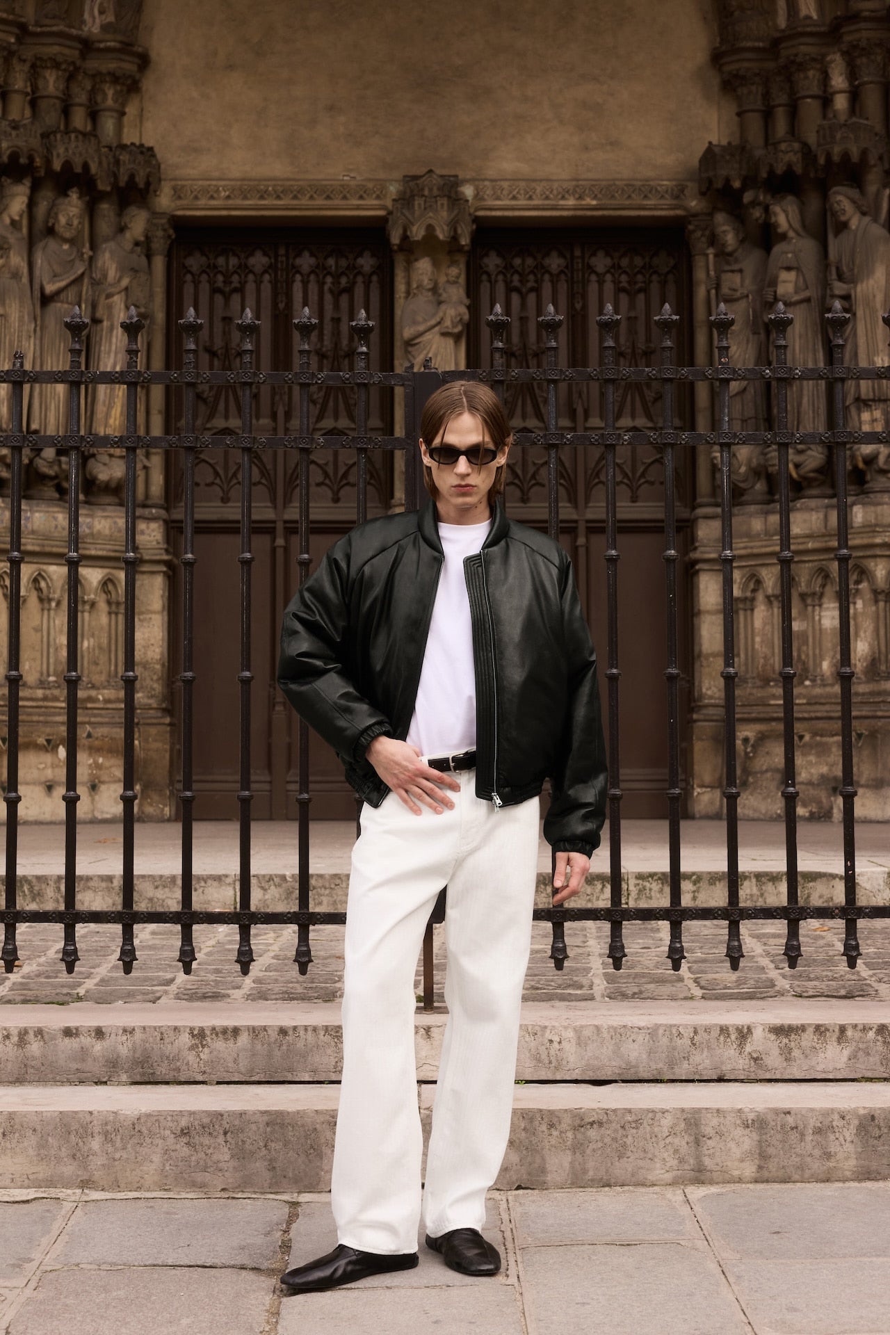 STU - Padded Lambskin Bomber In (Black) product image 9 | TRAB K-Fashion Australia