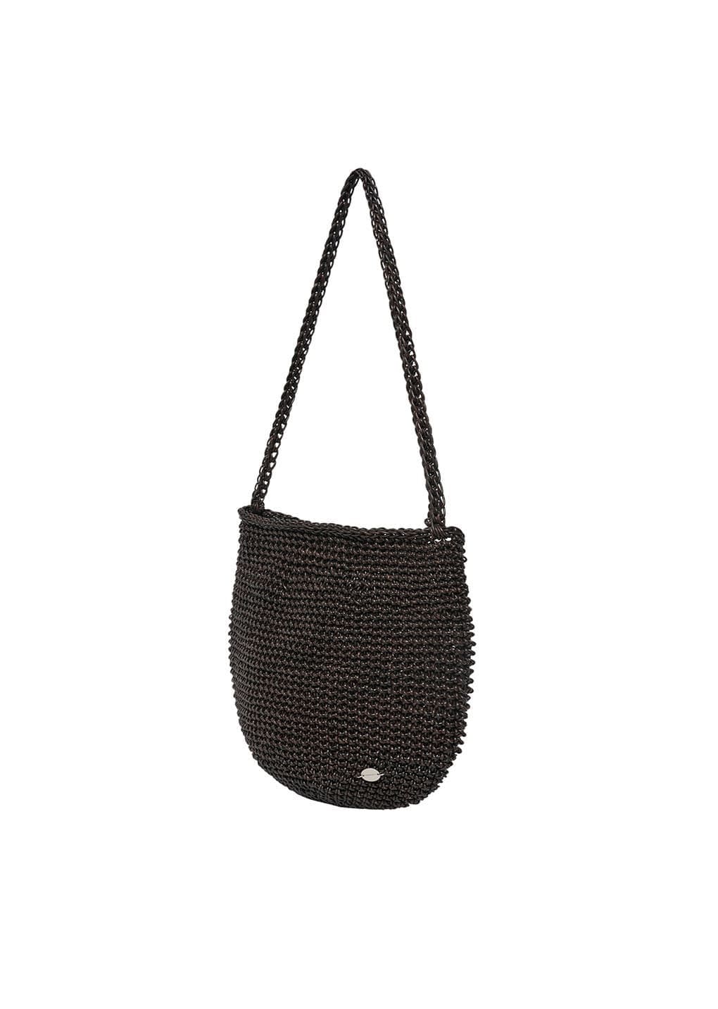 Amomento - Handmade Leather Net Bag (Brown) product image 3 | TRAB K-Fashion Australia