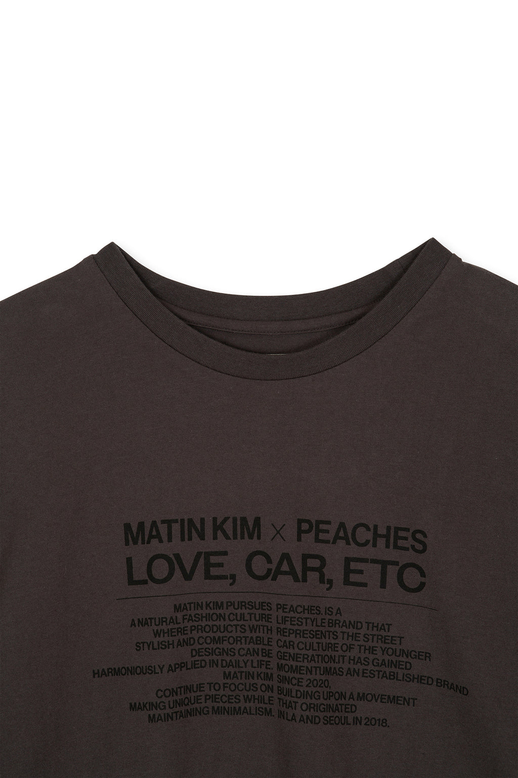 Matin Kim - Peaches Love Car Etc Graphic Top (Charcoal) product image 4 | TRAB K-Fashion Australia
