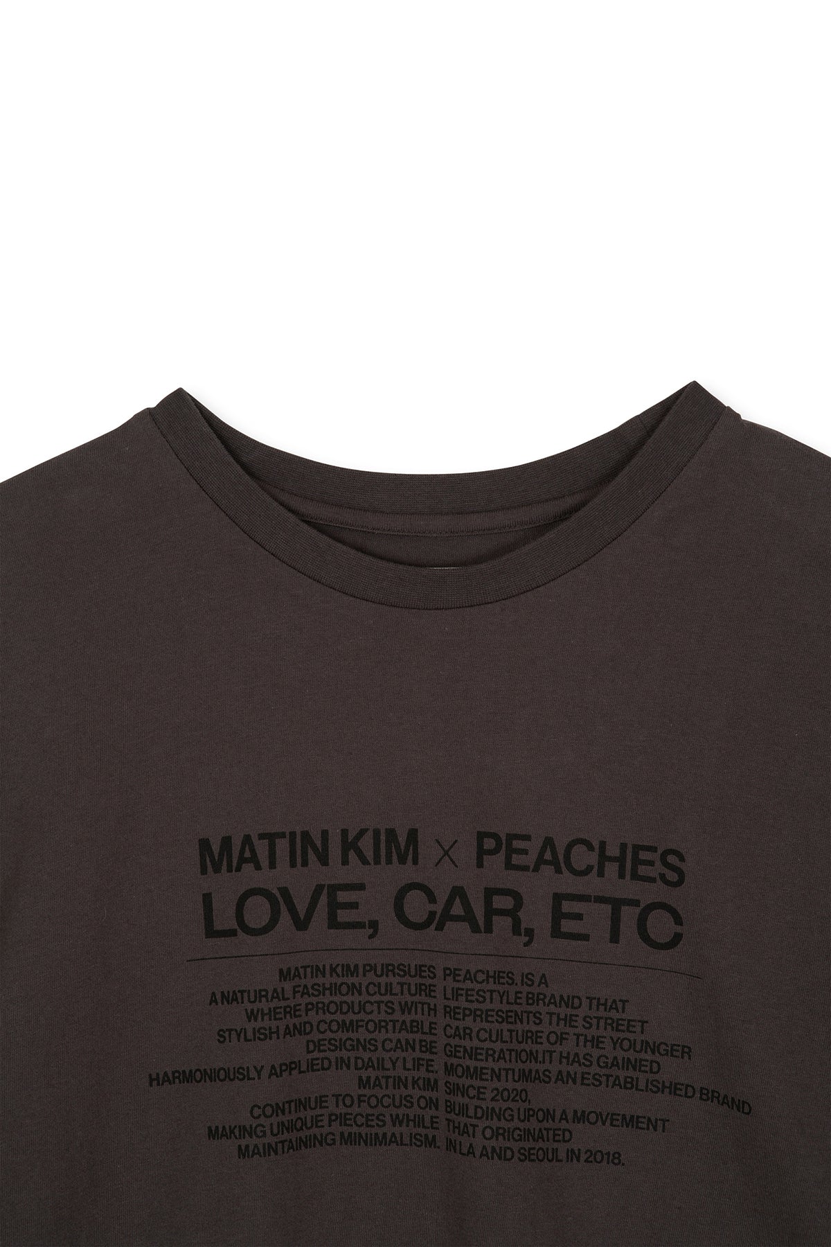 Matin Kim - Peaches Love Car Etc Graphic Top (Charcoal) product image 4 | TRAB K-Fashion Australia