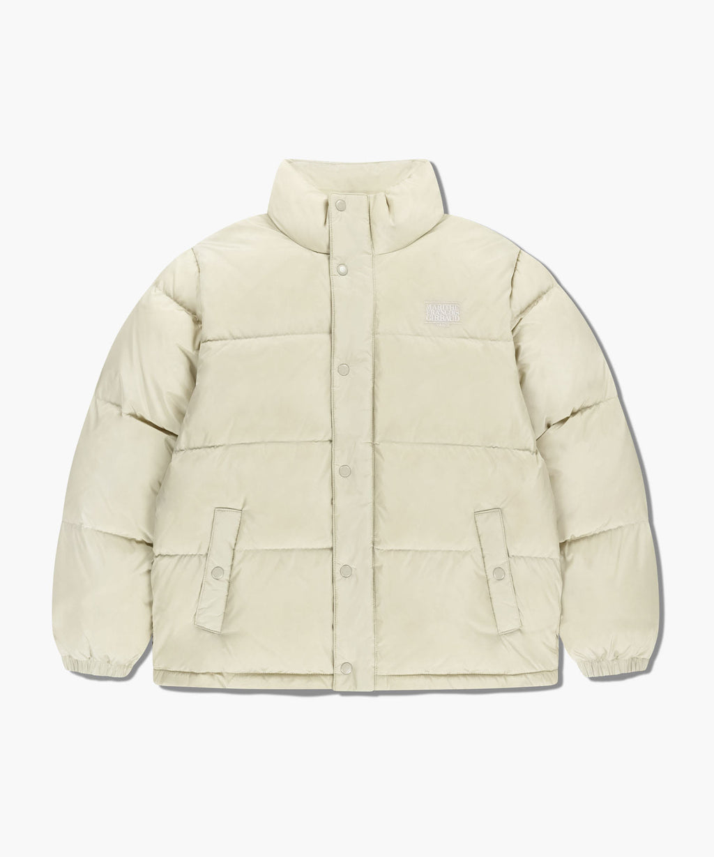 Marithe & Francois Girbaud - Classic Logo Down Jacket (Light Beige) product image 6 | TRAB K-Fashion Australia