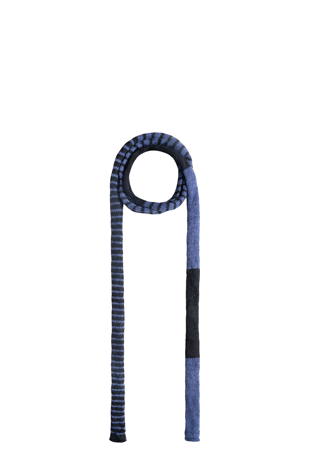Matin Kim - Multi Stripe Alpaca Blended Muffler (Blue) product image 1 | TRAB K-Fashion Australia