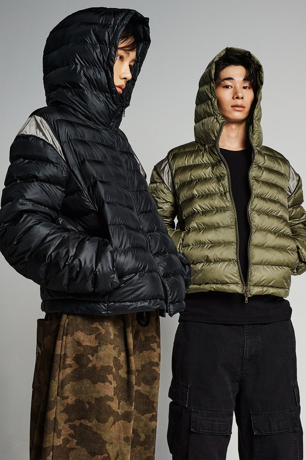 Deinet - Point Wellon Hooded Jacket (Khaki) product image 10 | TRAB K-Fashion Australia