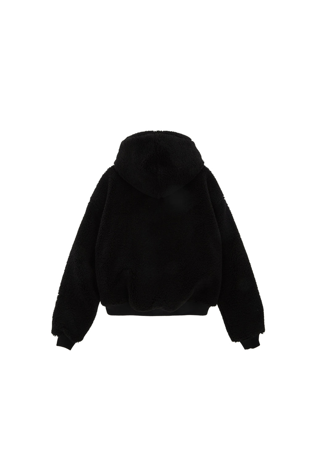 Matin Kim - Logo Point Fleece Hoody Jumper (Black) product image 2 | TRAB K-Fashion Australia