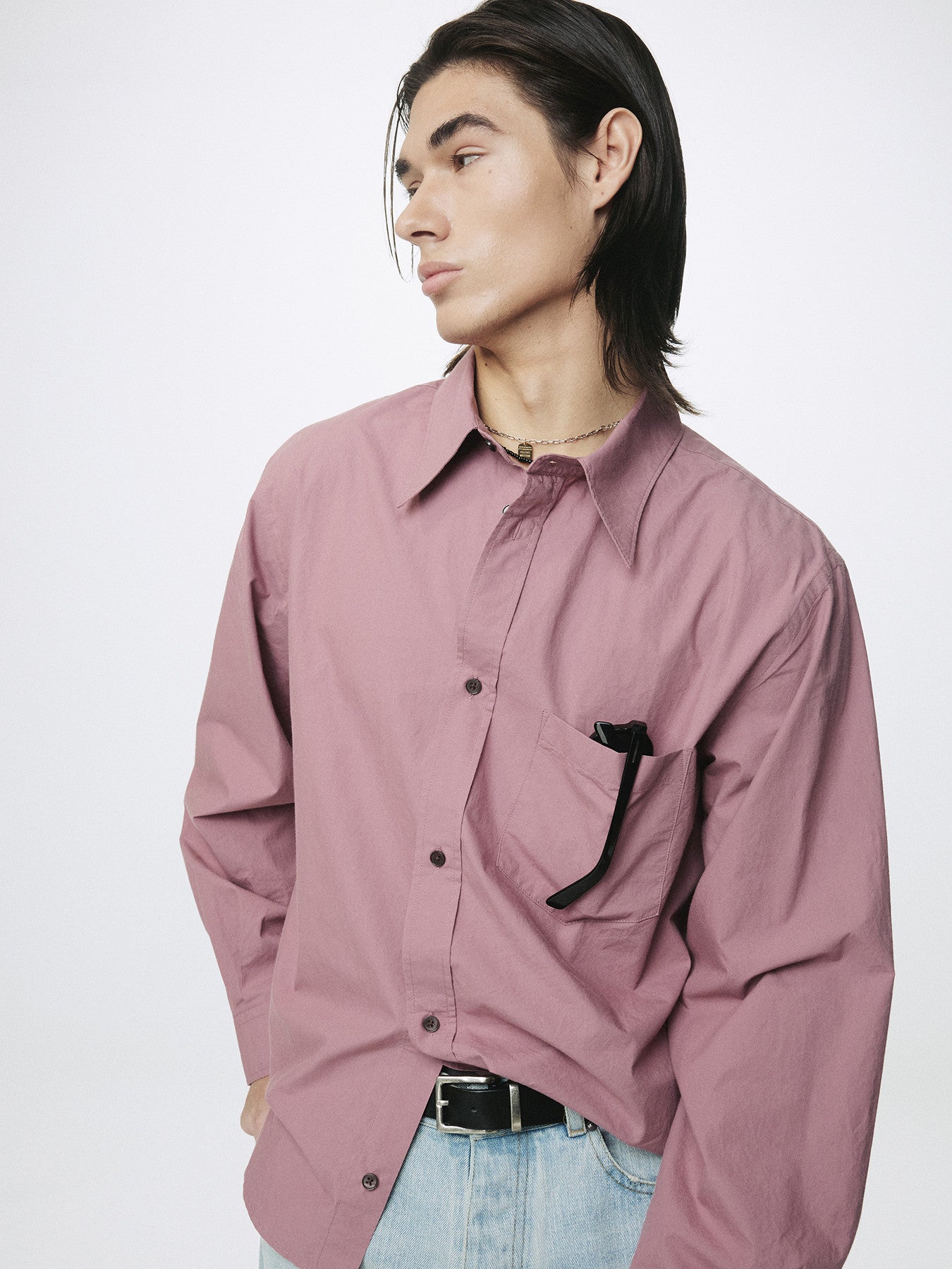 Tonywack - Washed Cotton Shirt (Dusty Pink) product image 7 | TRAB K-Fashion Australia
