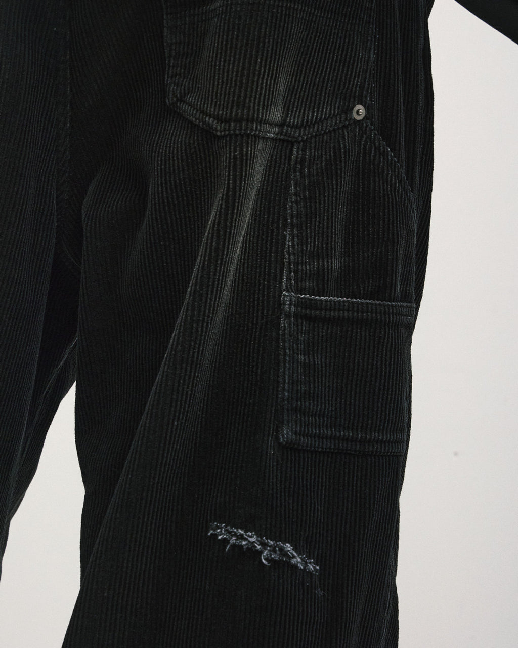 Eastlogue - Damaged Carpenter Pants (Black Corduroy) product image 3 | TRAB K-Fashion Australia