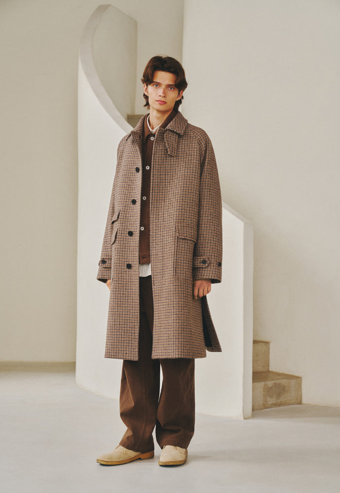 Art if acts - Balmacaan Coat (Check) product image 2 | TRAB K-Fashion Australia