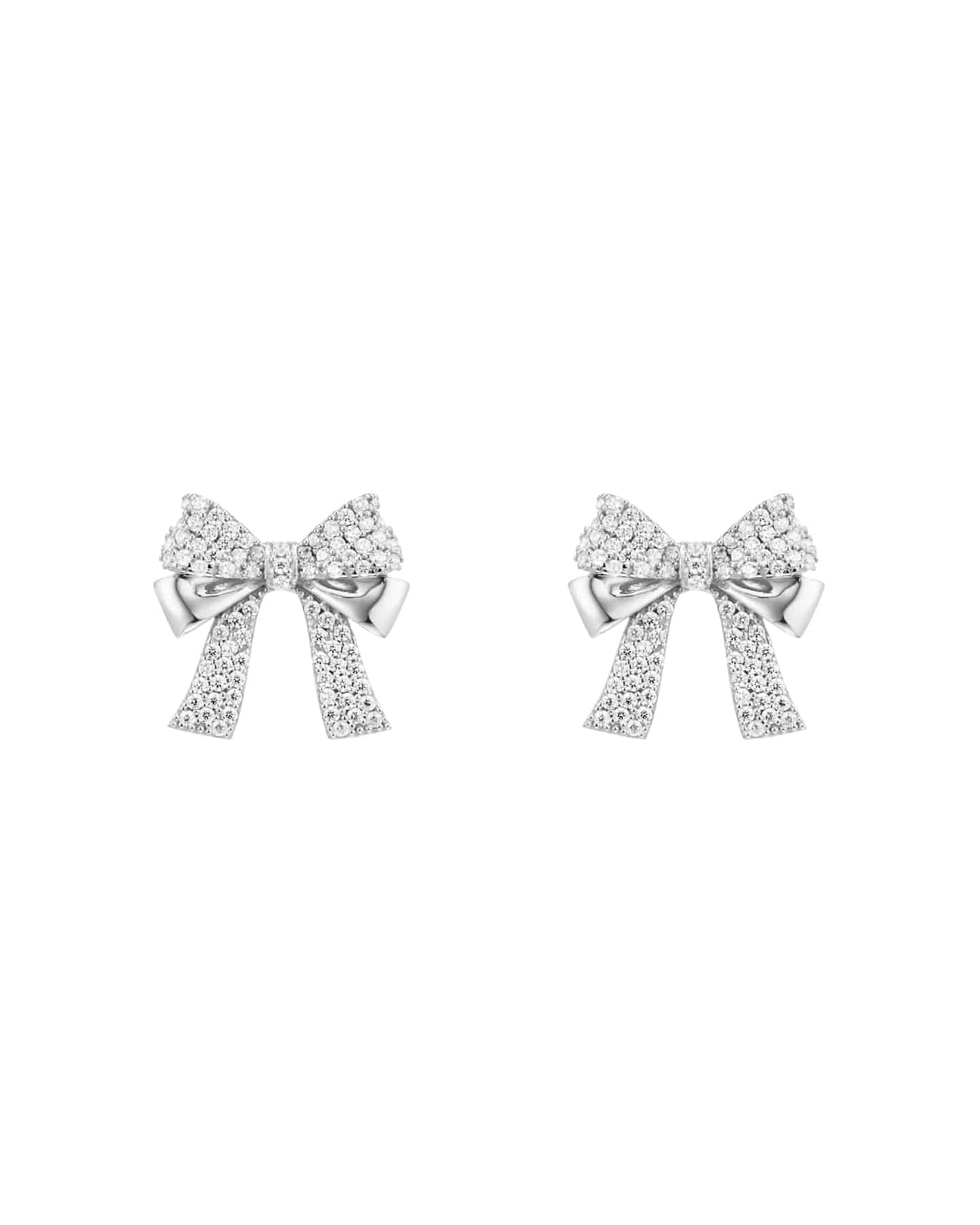 Numbering - Pave Double Ribbon Earrings #3206 product image 5 | TRAB K-Fashion Australia