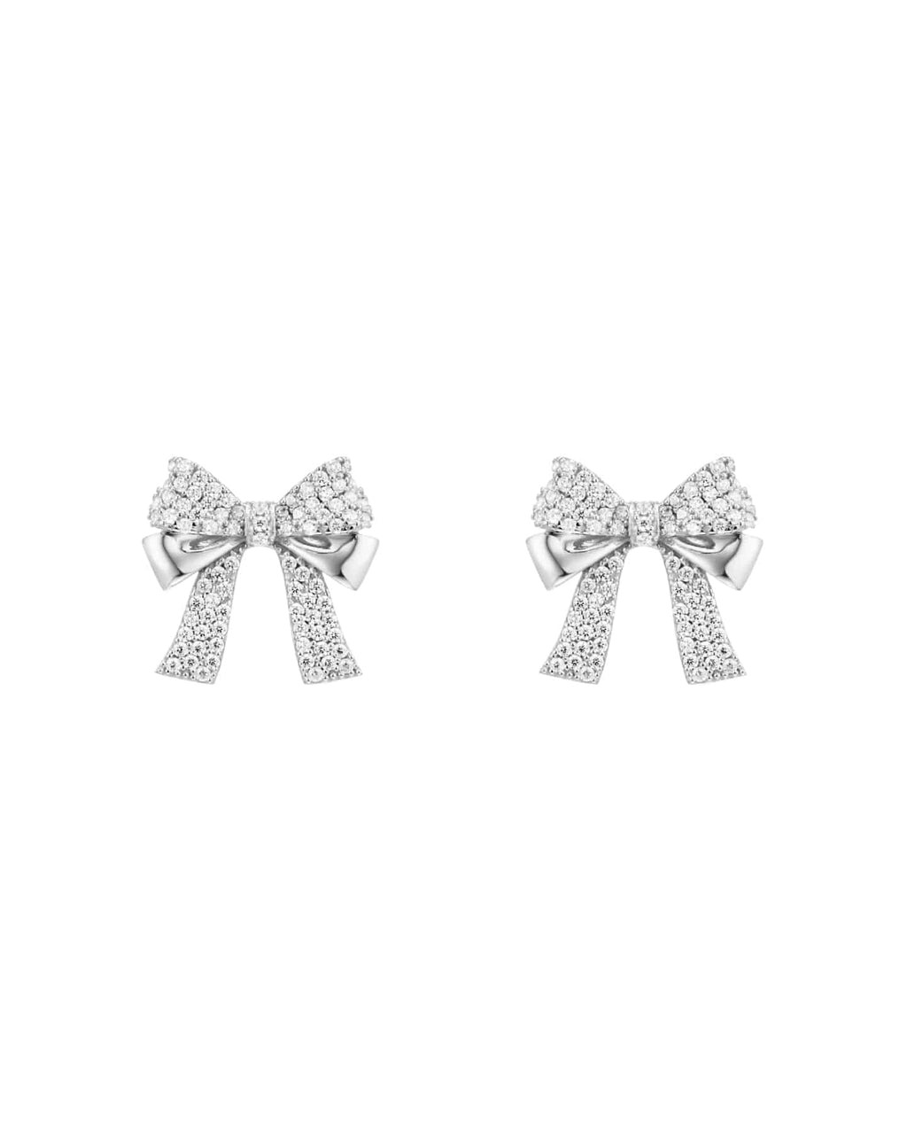 Numbering - Pave Double Ribbon Earrings #3206 product image 5 | TRAB K-Fashion Australia