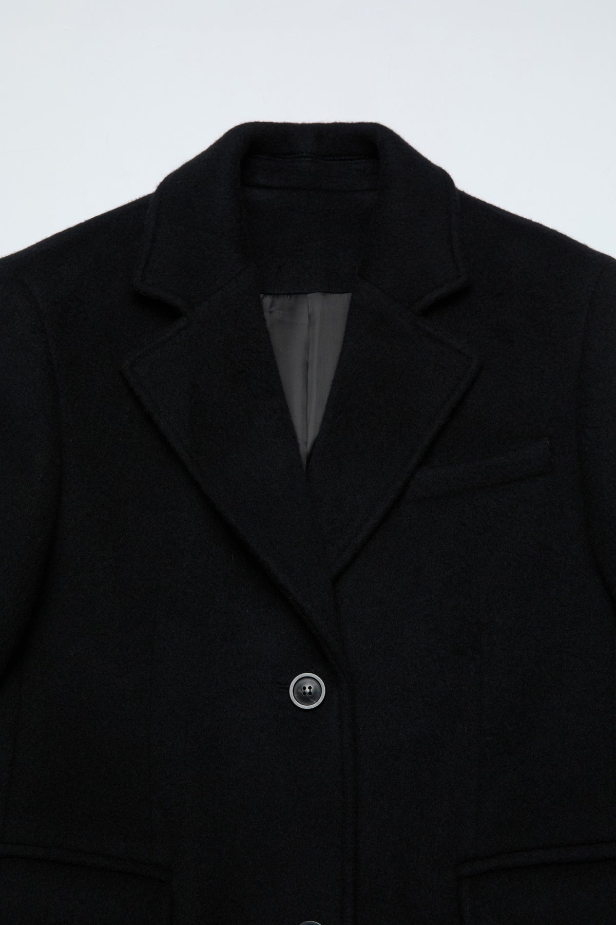 Coor - Wool Cashmere Blend Single Coat (Black) product image 5 | TRAB K-Fashion Australia
