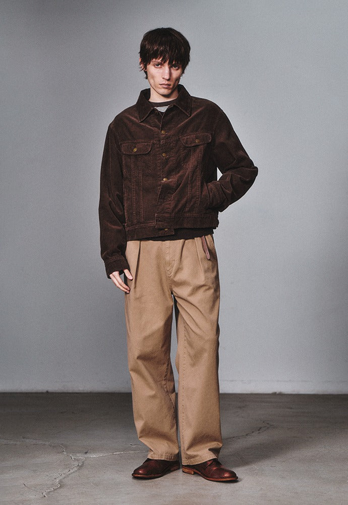 Art if acts - Garment Washed Corduroy Trucker (Vintage Wood) product image 1 | TRAB K-Fashion Australia