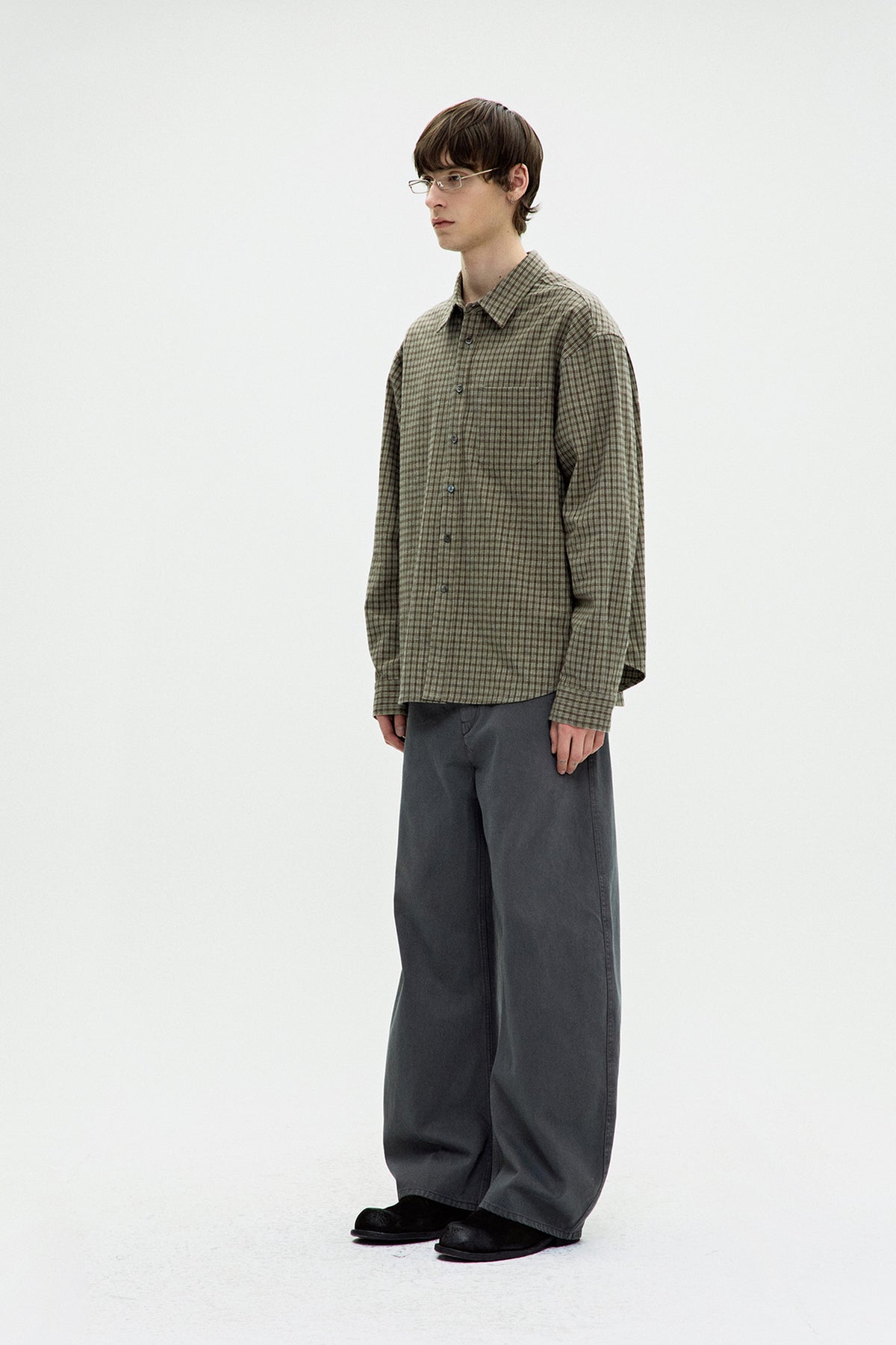 Coor - Gun Club Check Shirt (Sand Green) product image 3 | TRAB K-Fashion Australia