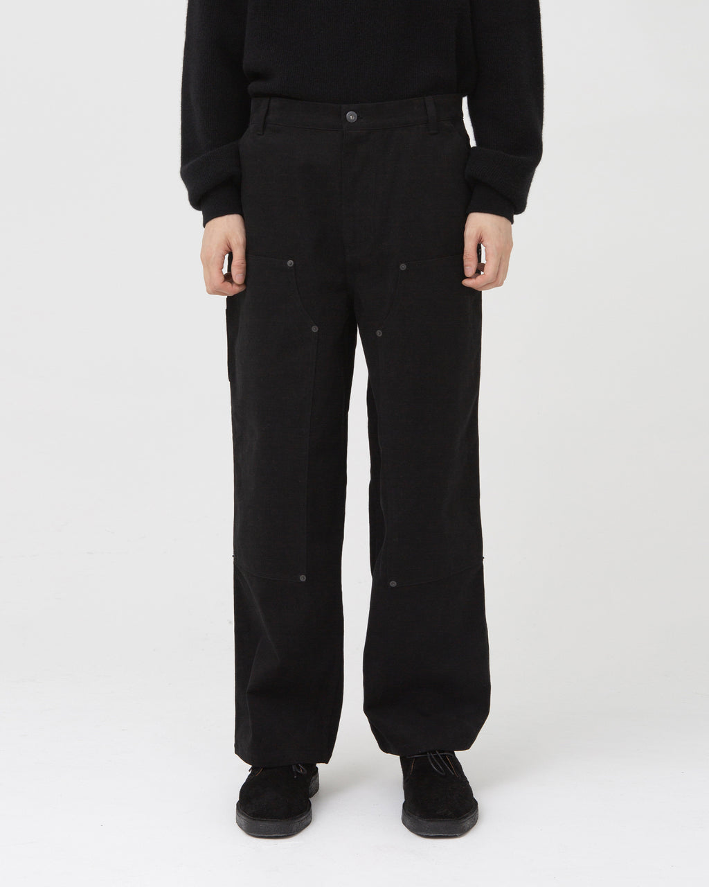 Brownyard - Brownyard X Dickies Carpenter Pants (Black) product image 1 | TRAB K-Fashion Australia