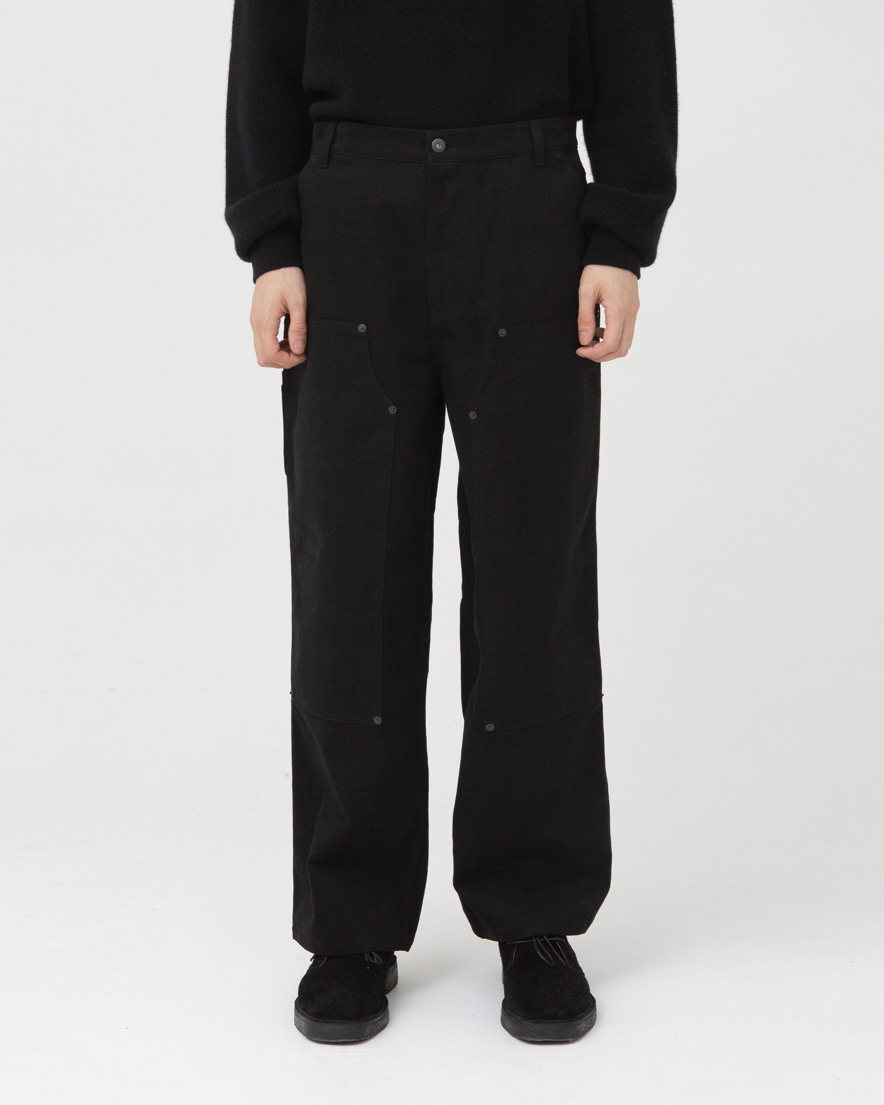 Brownyard - Brownyard X Dickies Carpenter Pants (Black) product image 1 | TRAB K-Fashion Australia
