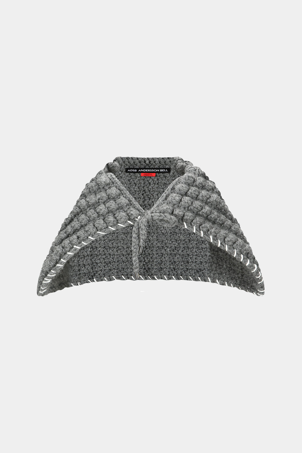 Andersson Bell - Chunky Wool-Blend Hand Knitted Scarf (Grey) product image 8 | TRAB K-Fashion Australia