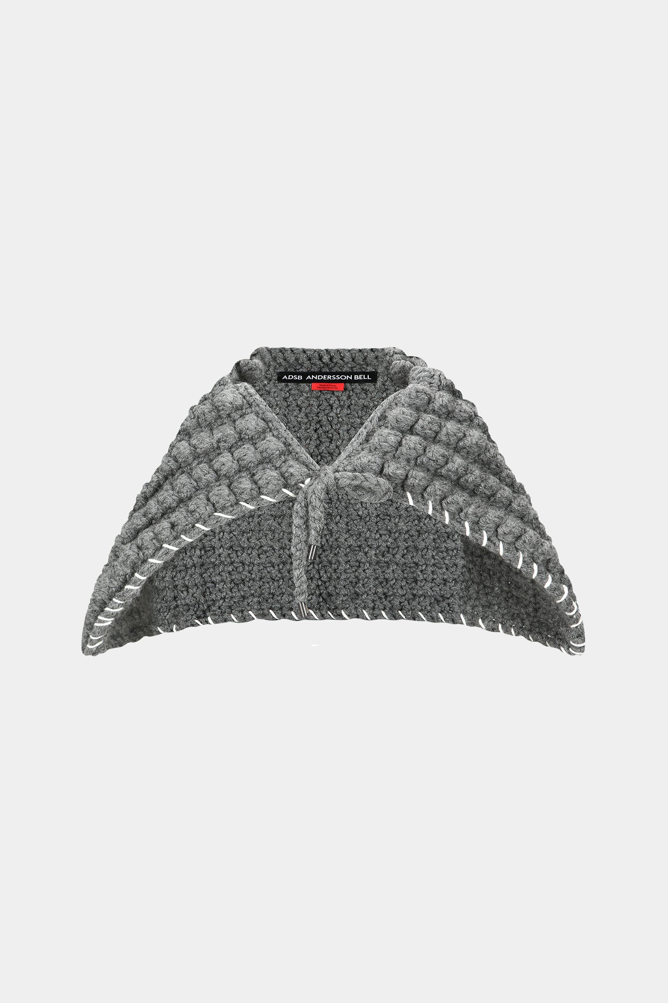 Andersson Bell - Chunky Wool-Blend Hand Knitted Scarf (Grey) product image 8 | TRAB K-Fashion Australia