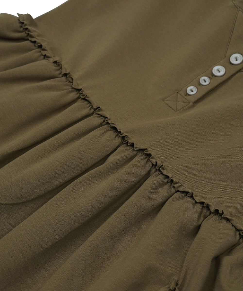 Coyseio - Shirring Pocket Sleeveless (Khaki) product image 17 | TRAB K-Fashion Australia