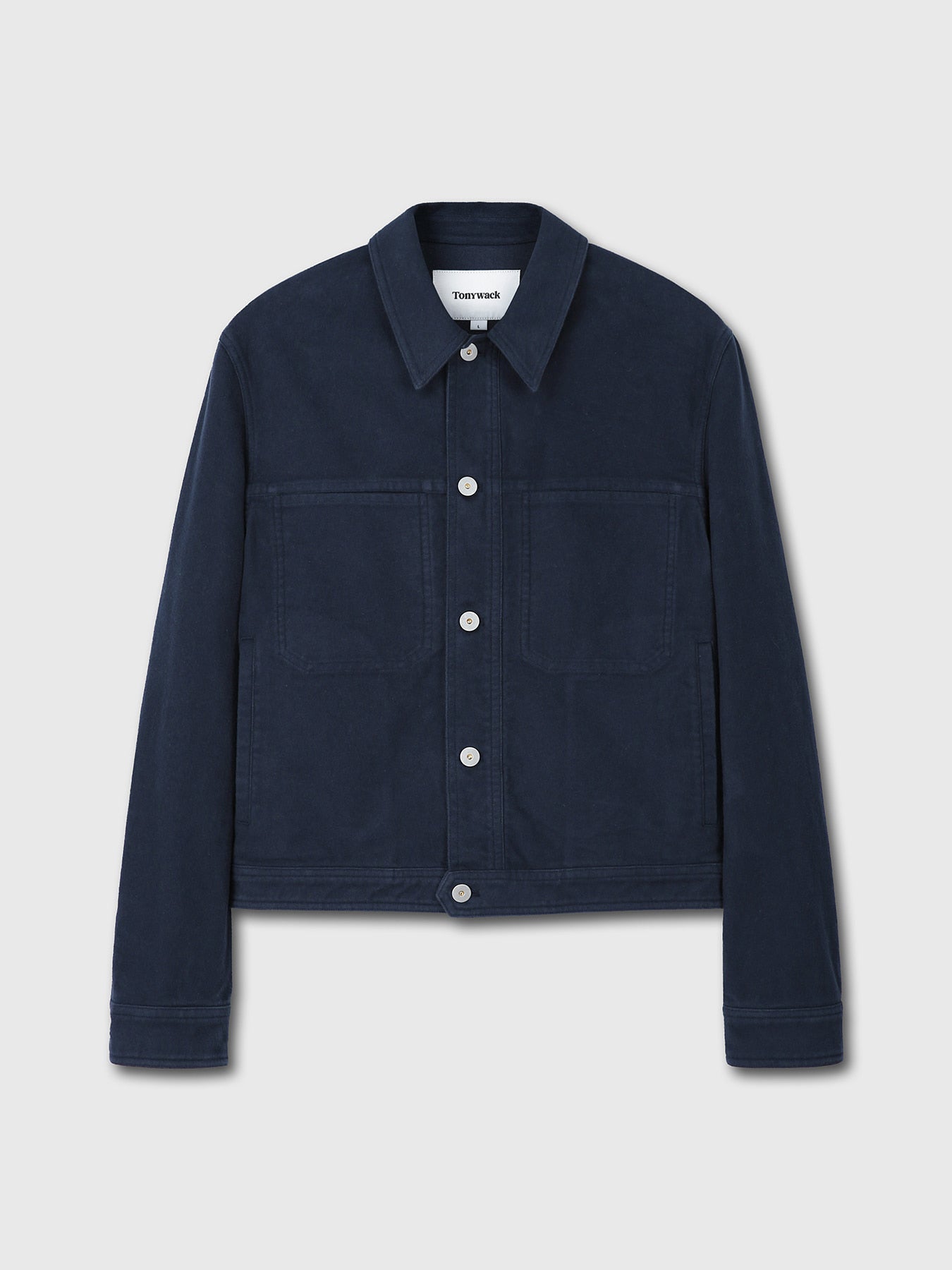 Tonywack - Moleskin Cotton Trucker Jacket (Navy) product image 7 | TRAB K-Fashion Australia
