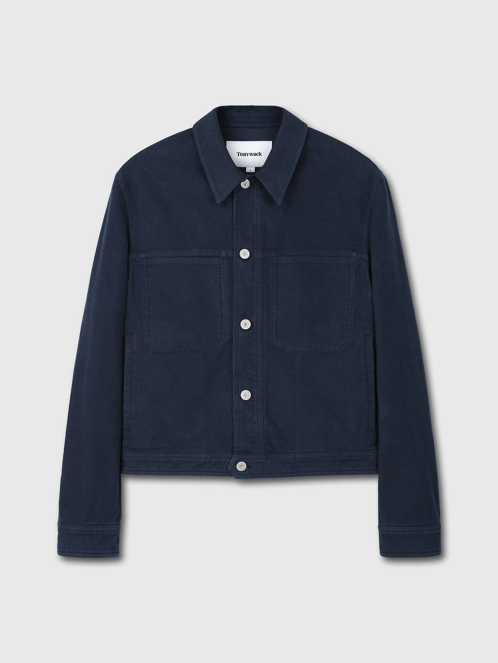 Tonywack - Moleskin Cotton Trucker Jacket (Navy) product image 7 | TRAB K-Fashion Australia