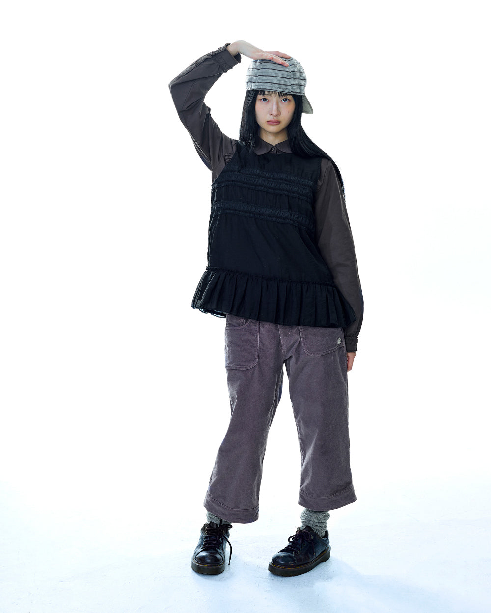 Coyseio - Sheer Layered Sleeveless (Black) product image 9 | TRAB K-Fashion Australia