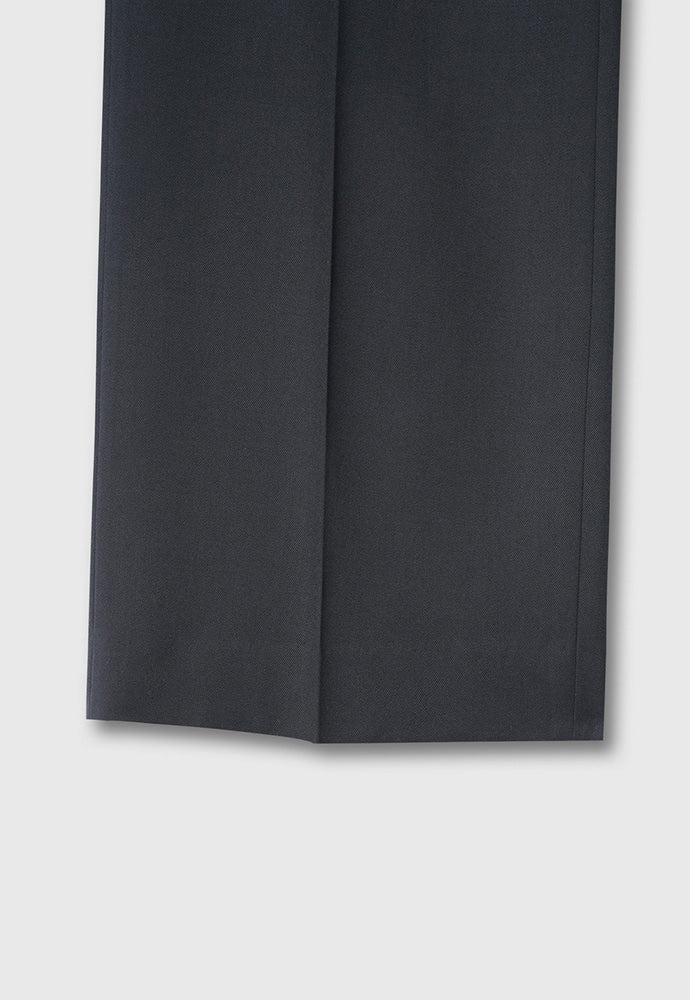 Tonywack - Wool Twill Pleated Wide Trousers (Carbon Grey) product image 13 | TRAB K-Fashion Australia
