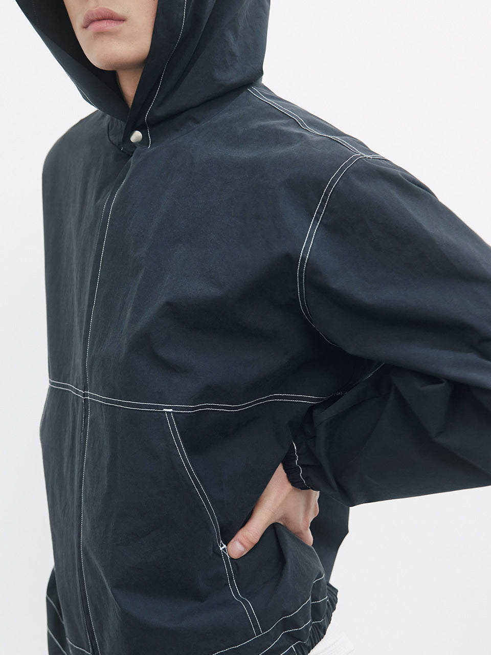 Kijun - Navajo Hooded Jacket (Black) product image 7 | TRAB K-Fashion Australia