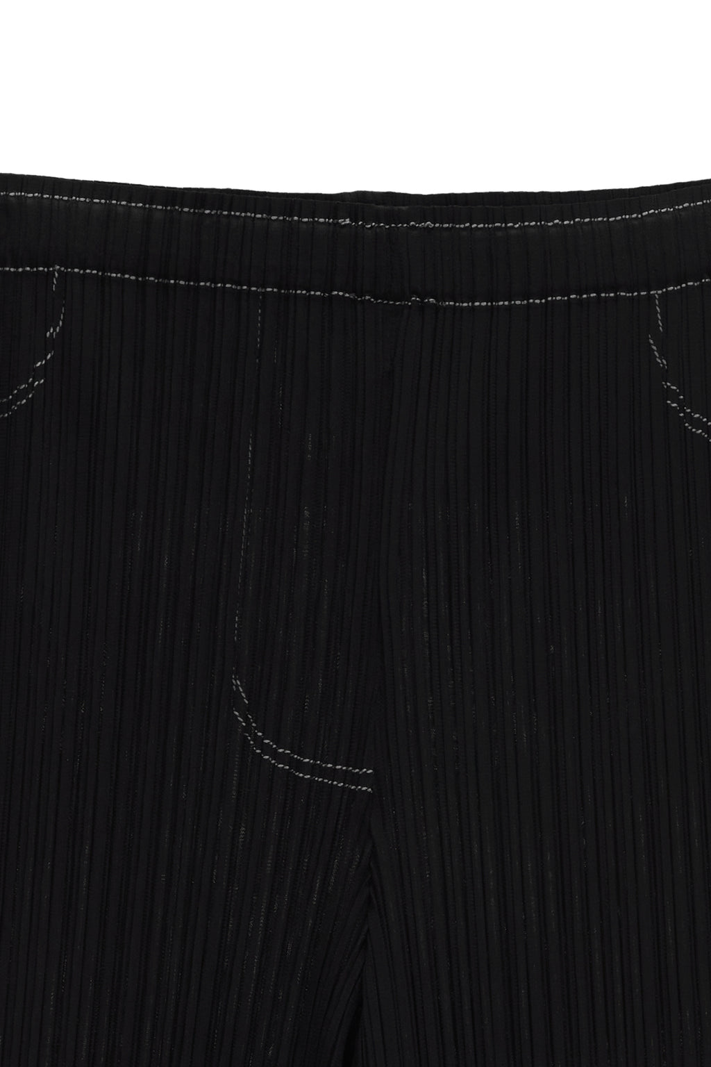 Matin Kim - Pleats Stitch Layered Pants (Black) product image 3 | TRAB K-Fashion Australia
