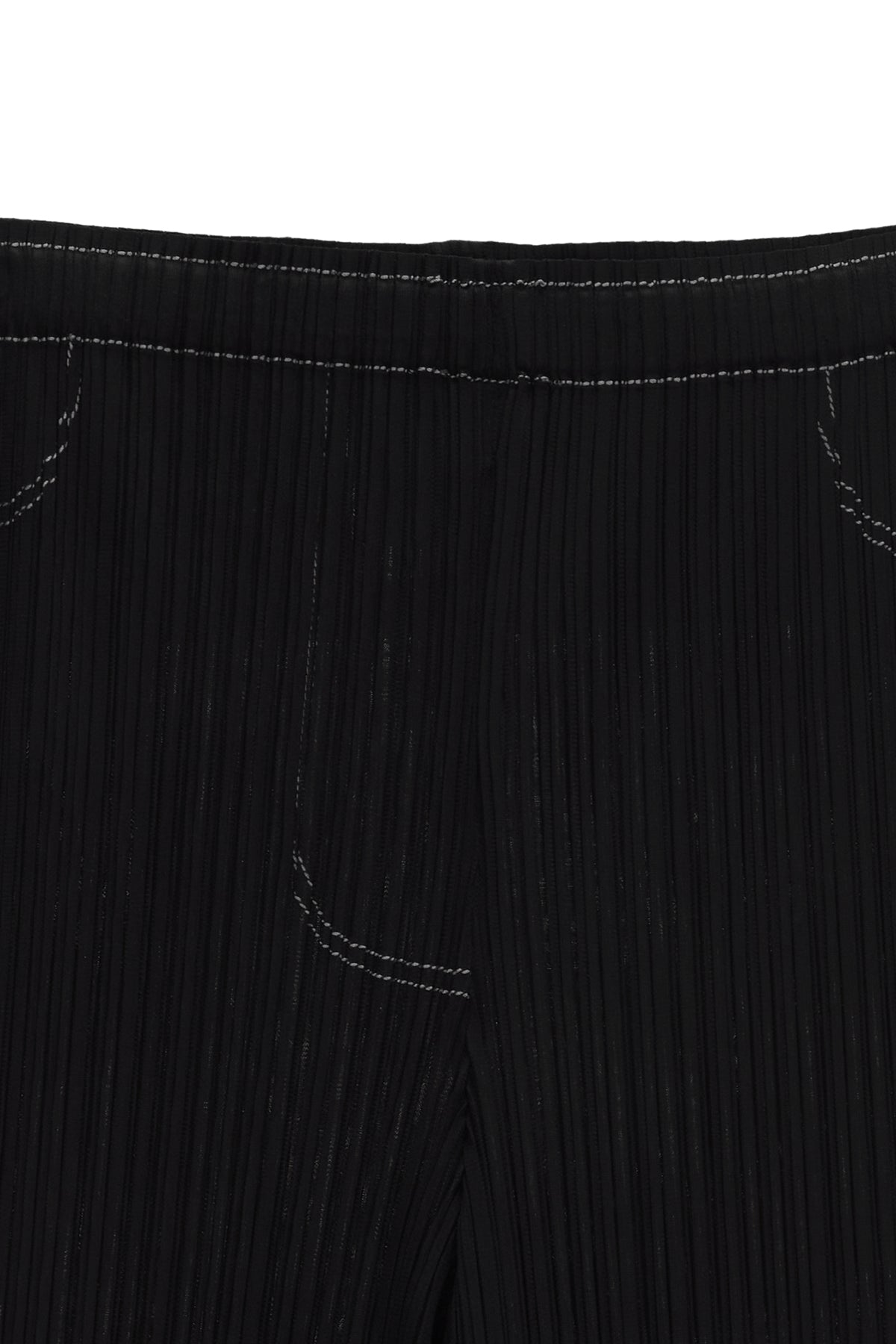 Matin Kim - Pleats Stitch Layered Pants (Black) product image 3 | TRAB K-Fashion Australia