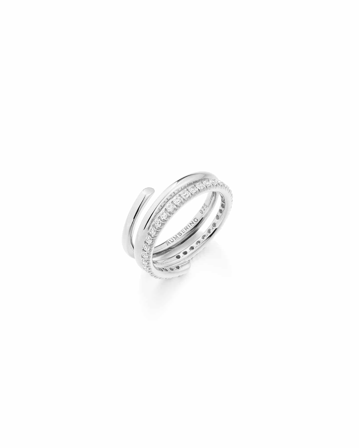 Numbering - Volume Coil with Pave Ring #8406 product image 7 | TRAB K-Fashion Australia