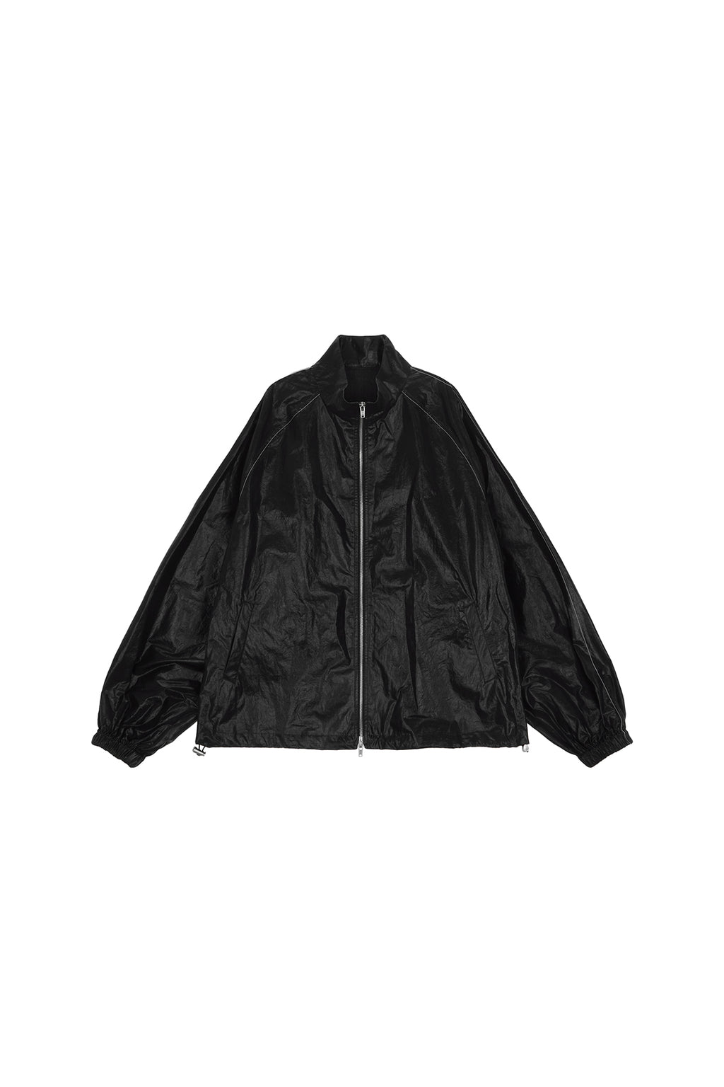 Matin Kim - Matin Kim Logo Coating Jumper (Black) product image 2 | TRAB K-Fashion Australia