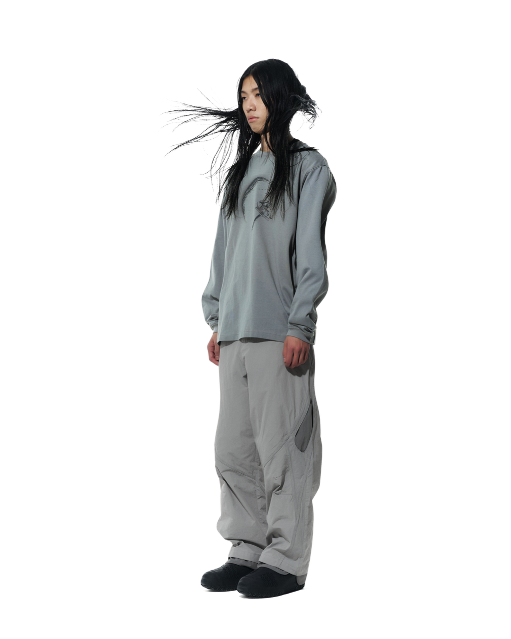 San San Gear - Space Long Sleeves (Grey) product image 2 | TRAB K-Fashion Australia