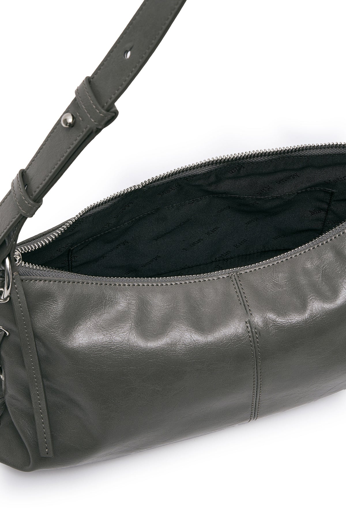 Matin Kim - Eyelet Shirring Shoulder Bag (Grey) product image 5 | TRAB K-Fashion Australia