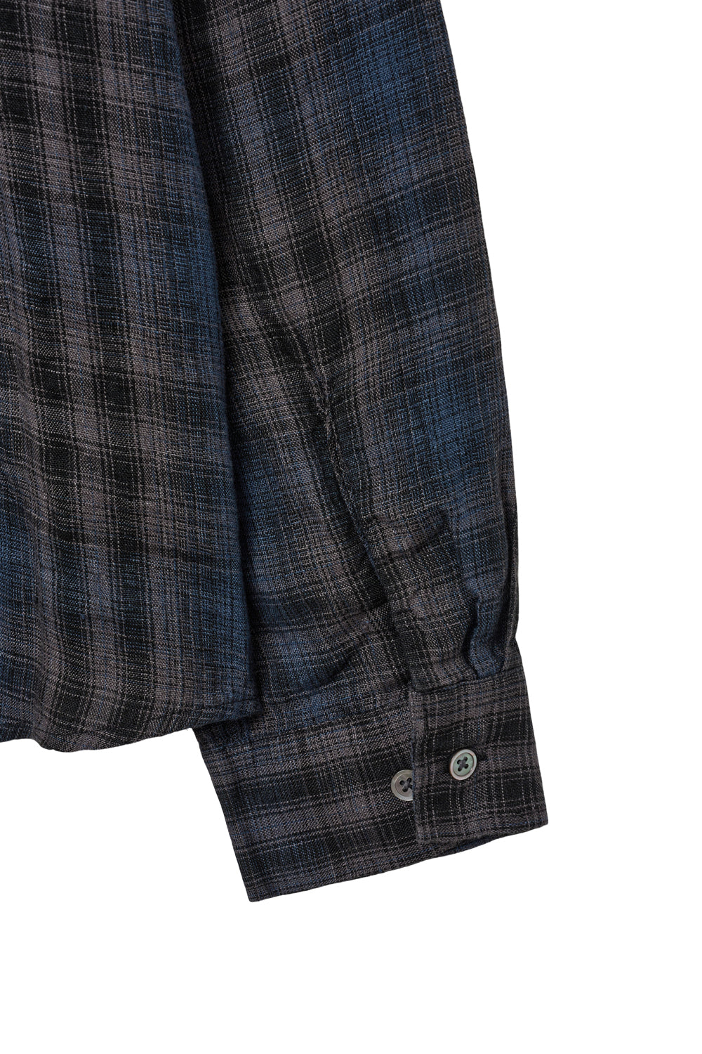 Hatchingroom - Museum Shirt Linen Check (Charcoal/Blue) product image 8 | TRAB K-Fashion Australia