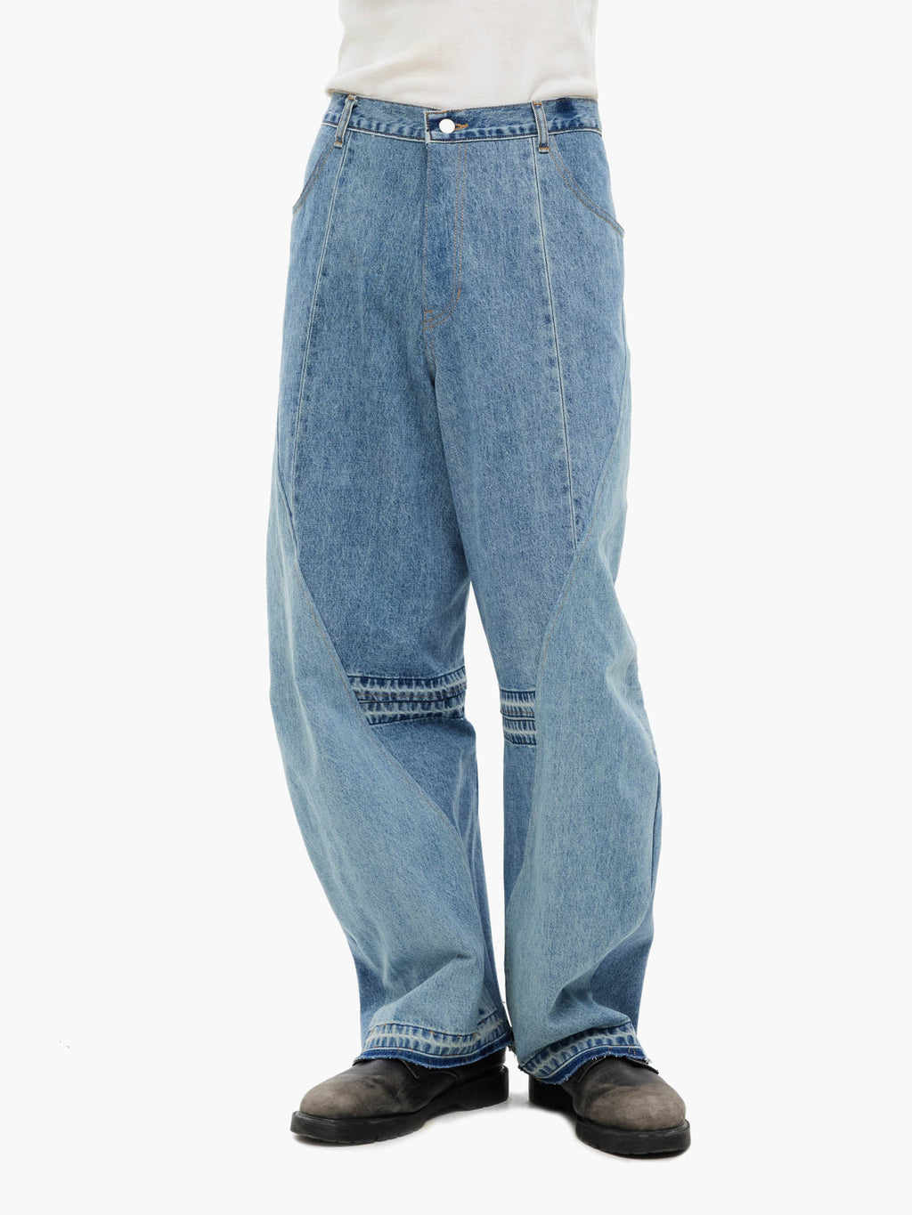 Jiyong Kim - Re-Worked Denim Pants (Blue) product image 3 | TRAB K-Fashion Australia