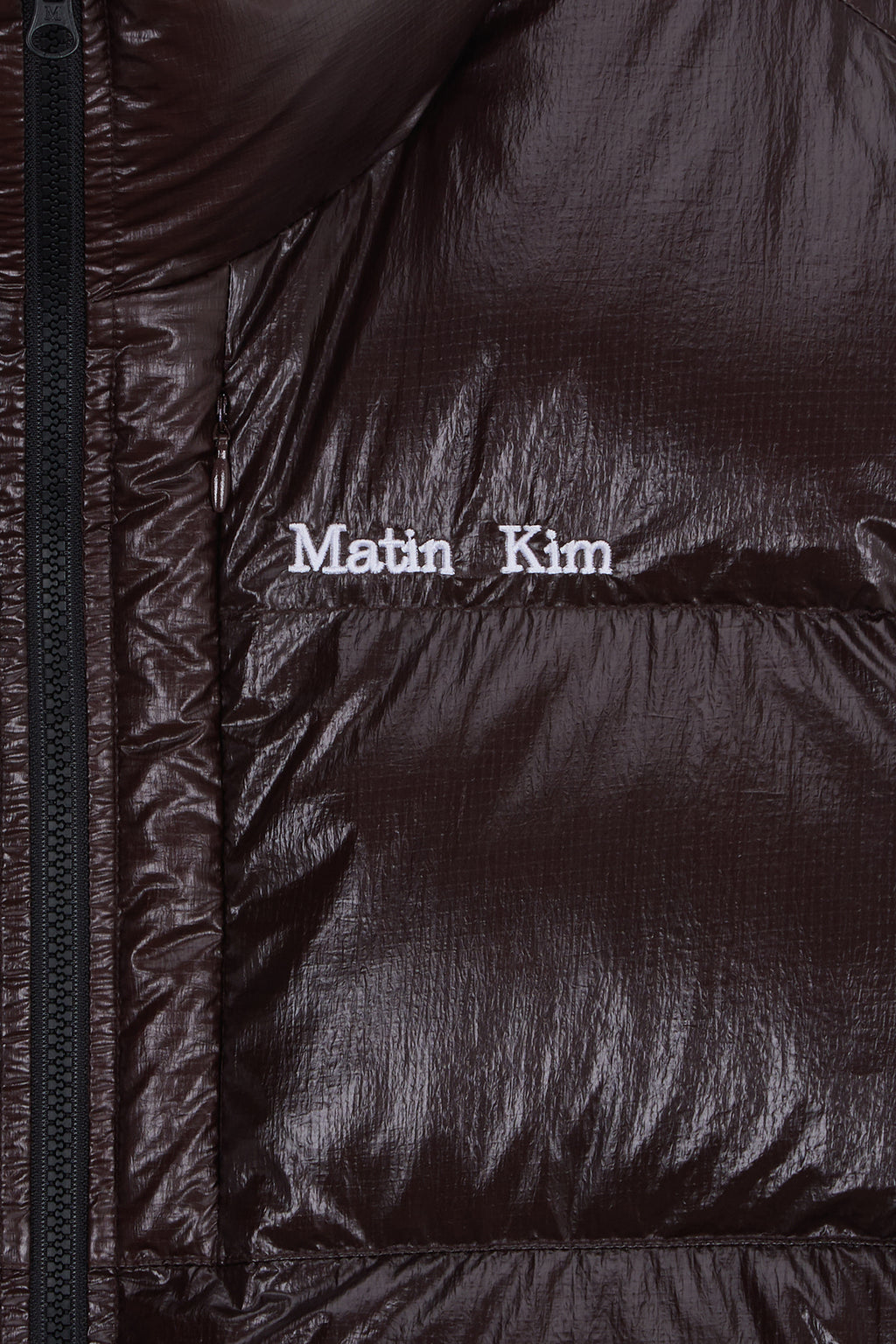Matin Kim - Small Logo Volume Down Jumper (Dark Brown) product image 3 | TRAB K-Fashion Australia