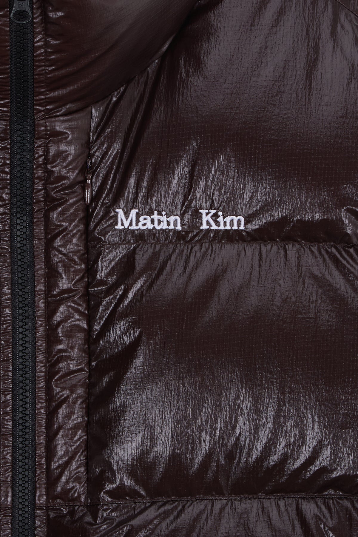Matin Kim - Small Logo Volume Down Jumper (Dark Brown) product image 3 | TRAB K-Fashion Australia