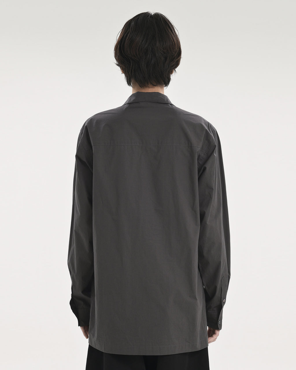 Brownyard - Stand Collar Shirt (Charcoal) product image 3 | TRAB K-Fashion Australia