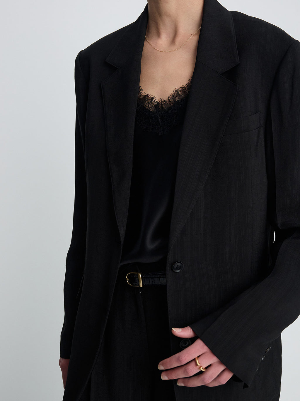 Tonywack - Airy Tailored Jacket (Black) product image 7 | TRAB K-Fashion Australia