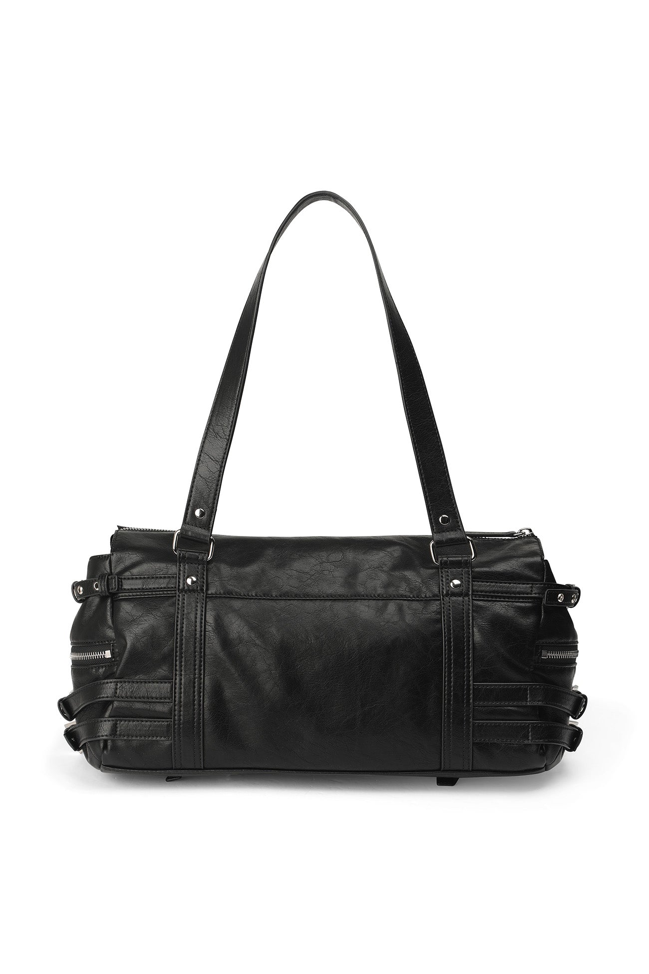 Deinet - Belted Pocket Shoulder Bag (Black) product image 4 | TRAB K-Fashion Australia