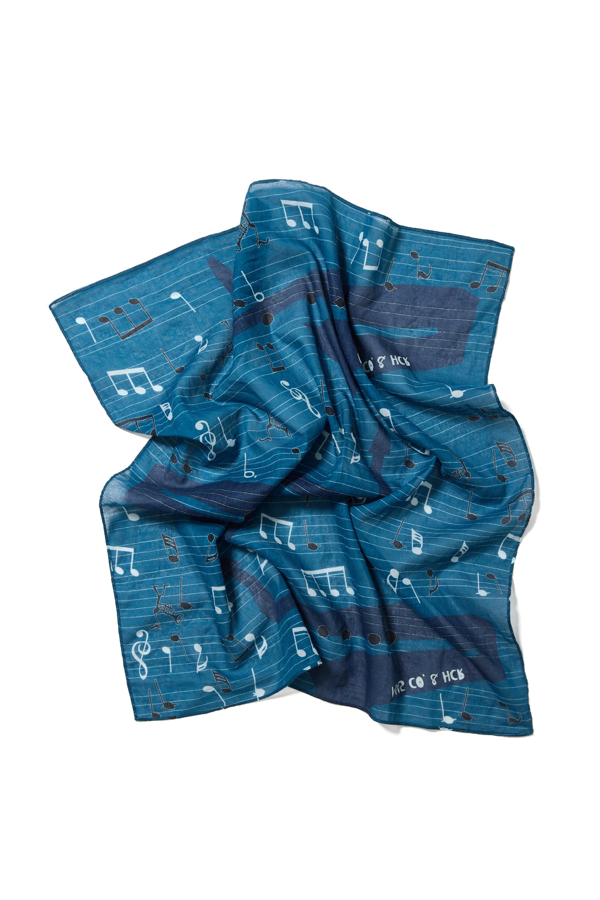 Hatchingroom - Notes Scarf (Blue) product image 1 | TRAB K-Fashion Australia