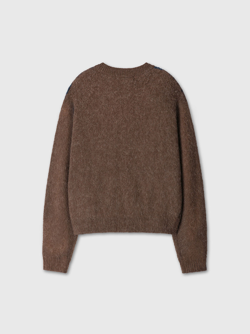 Tonywack - Brushed Argyle Cardigan (Mocha Brown) product image 10 | TRAB K-Fashion Australia
